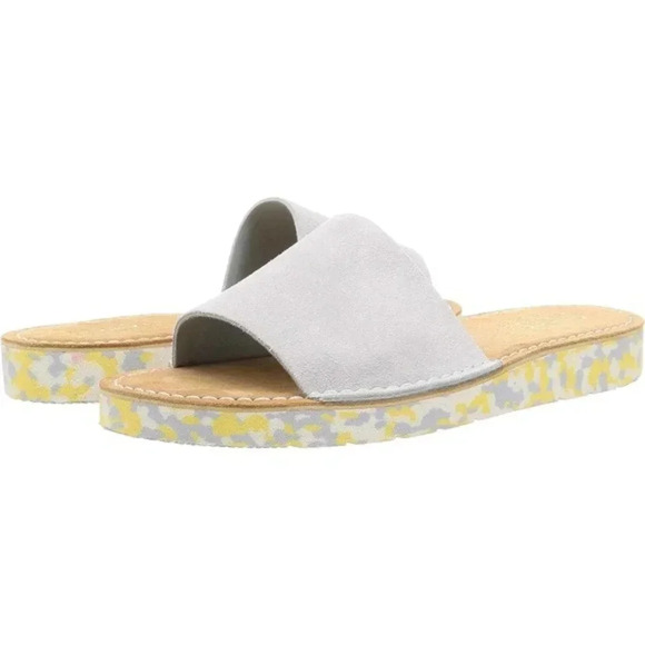 Clarks Originals Lunan Womens‎ Light Blue Slide Sandals Size 10 - Picture 1 of 7